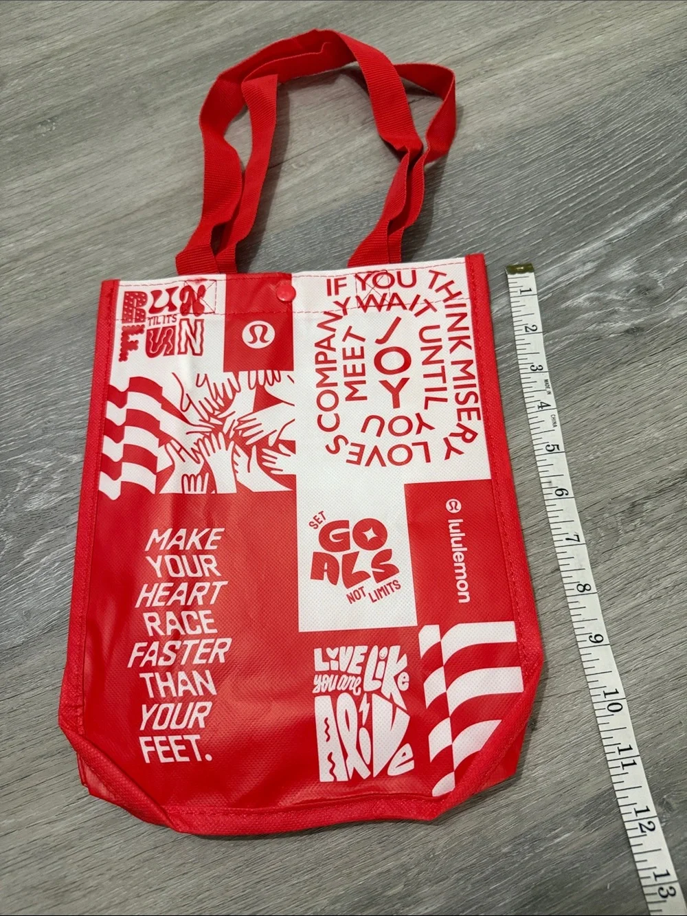 Lululemon Red Tote Bag